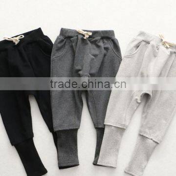 YD12350 spring children pants breathable cotton children trousers