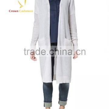White Long Womens Cardigan in China