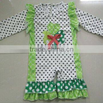 2016 Latest Fashion Hot Cute Valentine's Romper Super Lovely Baby Romper Boutique Todder Cotton Pant Romper With Heart Shape photo-2