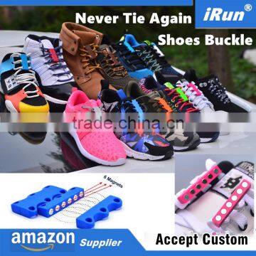 Easy No Shoelaces Closures - Magnetic Shoe Buckles Shoe Lacing System Factory - No Tie Shoelace Closure Buckles - 10 Colors