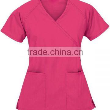 Women's Hospital Mock Wrap Scrub Top