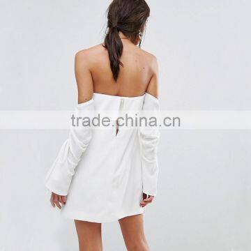 2017 Sexy Off-shoulder Short Dress, Women Long Sleeve Dress photo-2
