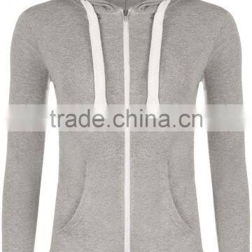 Women's Hoodies Pocket Zip-up Pure Color Blouse photo-2