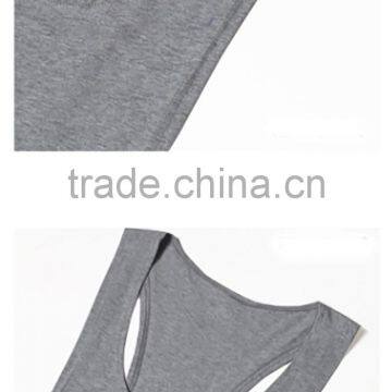 Customized Blank Gym Cotton Singlets for Men T13355 photo-4