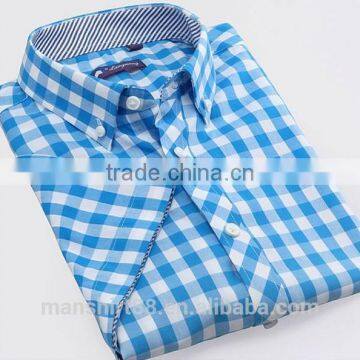 Short Sleeve Button Down Big Plaid Summer Shirt photo-5