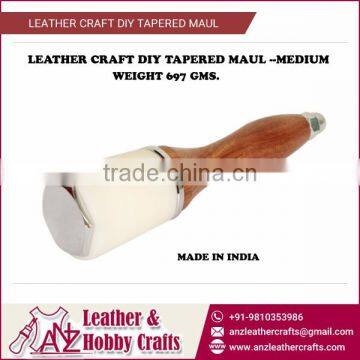 Light Weigh Medium Size Leather Craft Tapered Maul