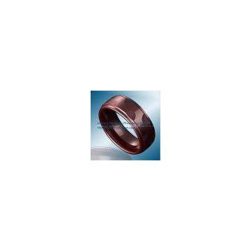 Facet Coffee Tungsten Ring Hot Sales