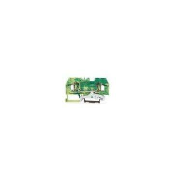 2P Front Entry Spring Terminal Blocks, Conductor Ground Terminal Block SP206