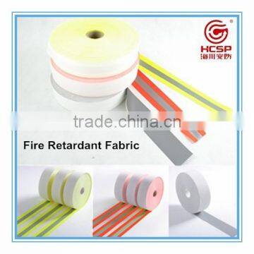 Fluorescent Warning Fire Retardant Reflective Fabric Tape For Safety Wear