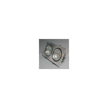 Silver/ Silver Sand And 220 x 96mm Cut-out 12W LED Ceiling Lamps With Net Wire Glass Cover