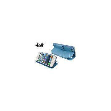 iPhone 5S Leather Cell Phone Cases , Blue Phone Wallet Pouch