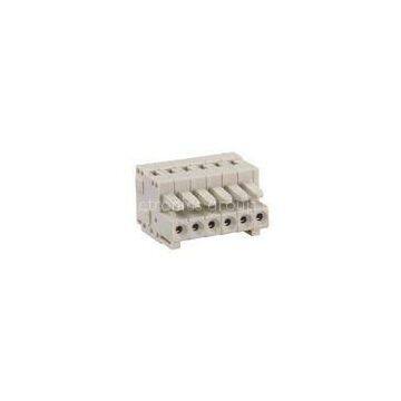 2P - 24P 250V 10A 24 - 16 AWG Female MCS Connector , Spring Cage Clamp