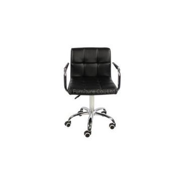 PU Leather Adjustable Office Chair With Armrest