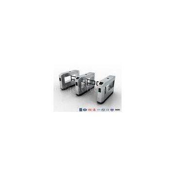 High Speed Glass Swing Barrier Gate Retractable With UHF RFID Reader