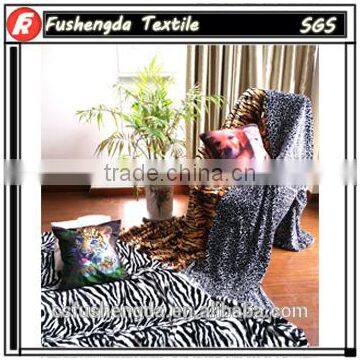 printed faux fur animal skin designs for hometextile/toys