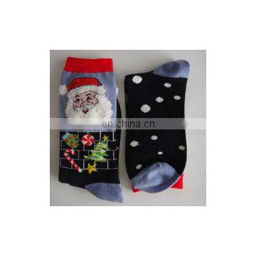 newest design hot popular elegant jacquard christmas sock