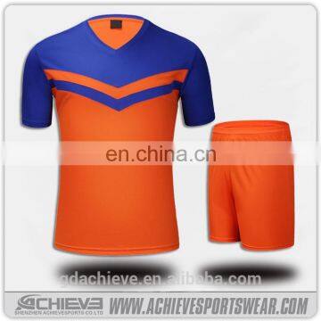 2017 latest football jersey designs, high quality soccer uniform sets