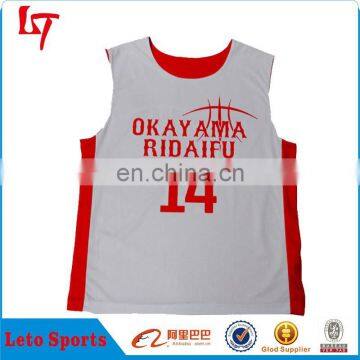 Sleeveless Men's Reversible Sublimation Basketball uniform /Exclusive jersey