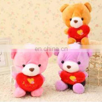 Hot Sale Valentine's Day romantic colorful bear with heart