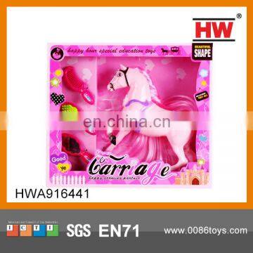 Pink Gilrs plastic horse toy