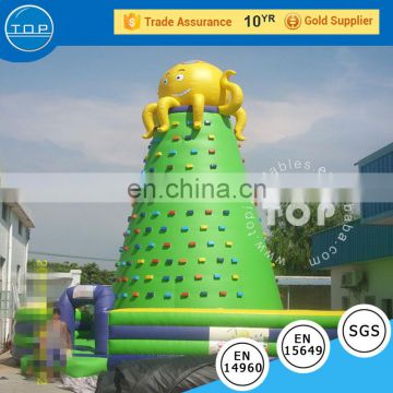 Big octopus inflatable sports games climbing rock climbing equipment for sale