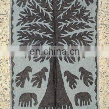 TREE OF LIFE PATCHWORK TAPESTRY WALL HANGINGS