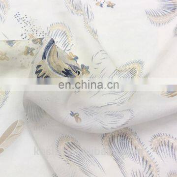 Printed 100% Silk Chiffon With Floral Prints, Two Colors