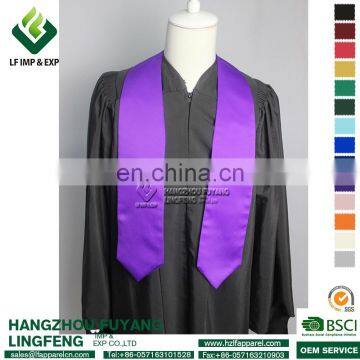 Graduation traditional plain stoles