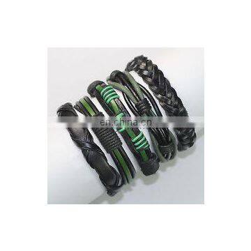Genuine Real Leather Bracelet With Constellation Zodiac Sign Logo Charms Beads Button Adjustable Size Unisex photo-5