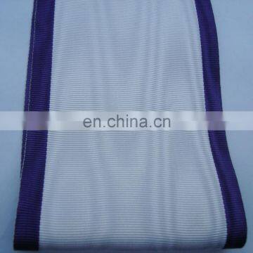 Wonderful moire ribbon white blue