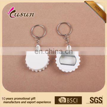 wholesale bottle opener/ plastic opener key chain/ promotional bottle cap shape keyring for beer-opening