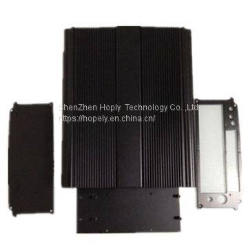 Mini-itx Mini Itx HTPC Case Computer Gaming PC Black Mini ITX Aluminum Chassis Cases With WallMount Bracket ,with Pci photo-2