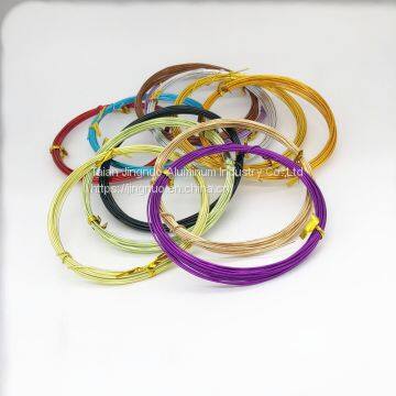 Aluminum Coil Wire 0.8mm-5.00mm Bulk Craft Wire Craft Supply Anodized Aluminum Wire photo-3