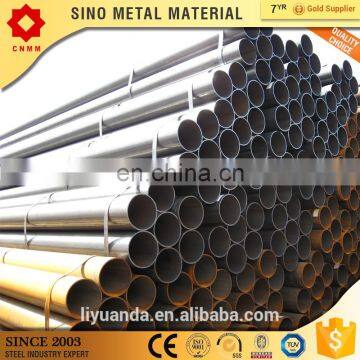 ASTM A53 schedule 40 Black ERW round carbon steel tube iron pipe price