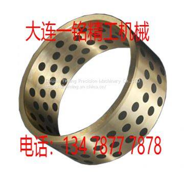 Solid lubricating bearing, wear-resistant copper bushing, JDB bush, graphite inlaid copper bushing, copper alloy graphite material.