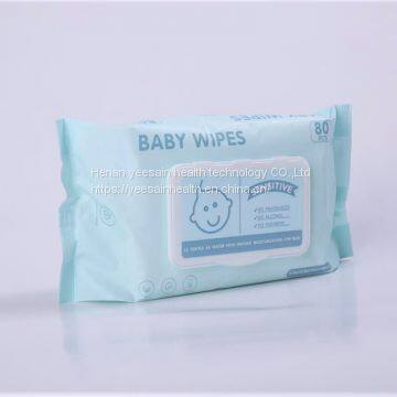 Wholesale Organic Bamboo Flushable Wet Tissue Paper Biodegradable Hand and Face Clean Baby Water Wet Wipes