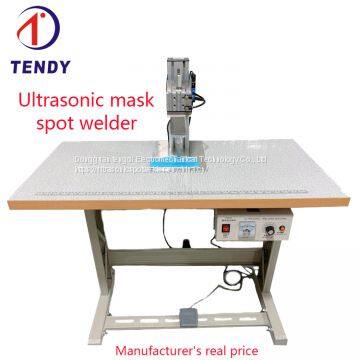 Ultrasonic mask spot welder