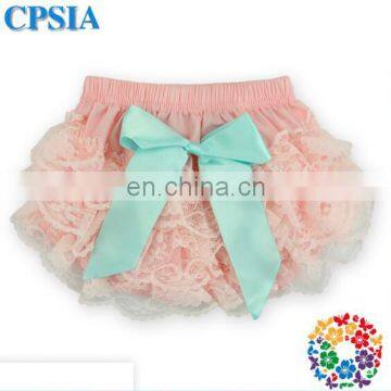 Wholesale Baby Ruffled Bloomers Lace Baby Girl Bloomers,solid Color Baby Diaper Cover