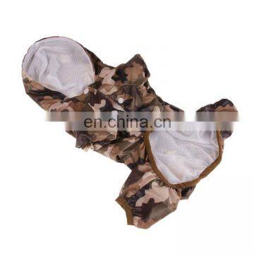 Hot Sale Solid Color and Camouflage Double Layer All Seasons Water Proof Raincoats for Pet Dog Luminous photo-5