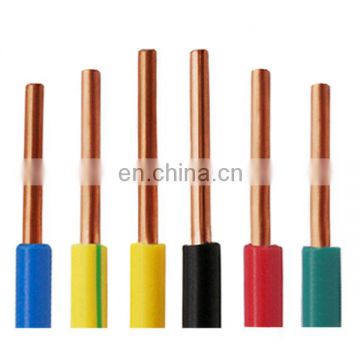 Hot 1.5mm 2.5mm 4mm 6mm 10mm Single Core Copper PVC House Wiring Electrical Cable And Wire Price Building Wire