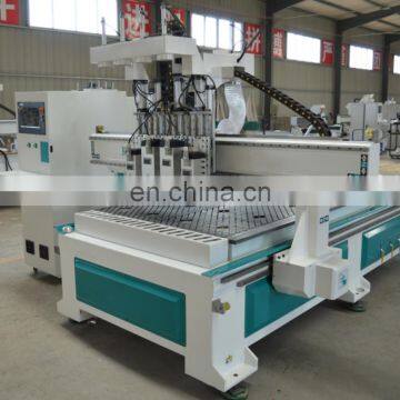 Economic 1325 vacuum table wood rotary cutting machine 4axis cnc with CE