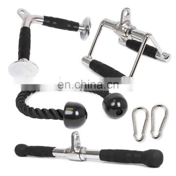 Harbour Triceps Rope LAT Pull Down Bar V Bar with Rotation V-Shaped Bar Cable Machine Accessories