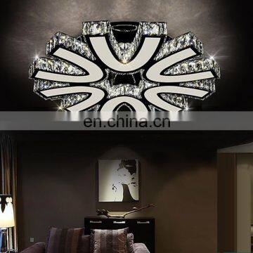 LED Crystal Flush Mounted Lamp Crystal Chandeliers Ceiling Light photo-3