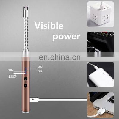 2021 Custom Best Cigratte Luxury Windproof Usb Rechargeable Candle Electric Lighters photo-5