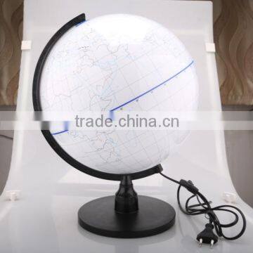 White Plastic Globe with lamp