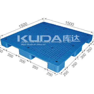 automatic pallet warehouse of china manufacturer 1515D WGJJ PLASTIC PALLET（BUILT-IN STEEL TUBE）