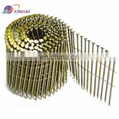 China Factory Supply High Quality Polished Silver Ring Nails Polished Smoky Spiral Coil