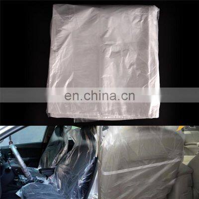 100Pcs Automotive Plastic Seat Cover Vehicle Maintenance Beauty Disposable Automotive Dust and Dirt Car Seat Cover