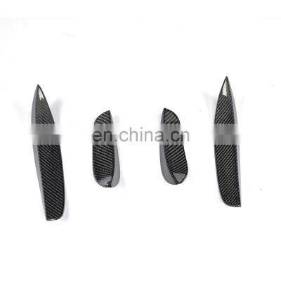 Front Bumper Fins Canards for Mercedes Benz C-Class W205 C63 AMG 15-17 photo-4