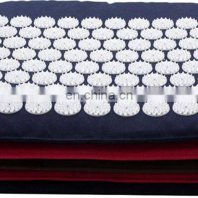 Custom Design Embroidered on Back Side Abs Plastic Acupressure Spike Mat & Mini Mat photo-2